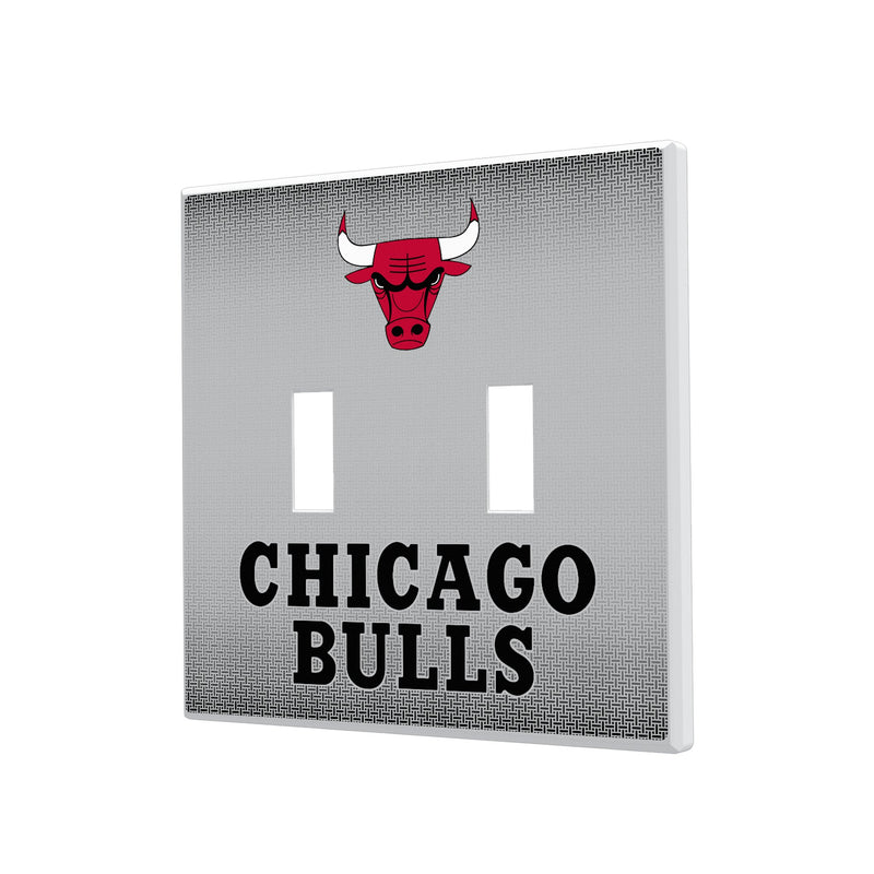 Chicago Bulls Linen Hidden-Screw Light Switch Plate