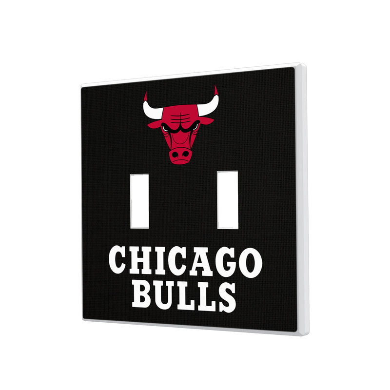 Chicago Bulls Solid Hidden-Screw Light Switch Plate