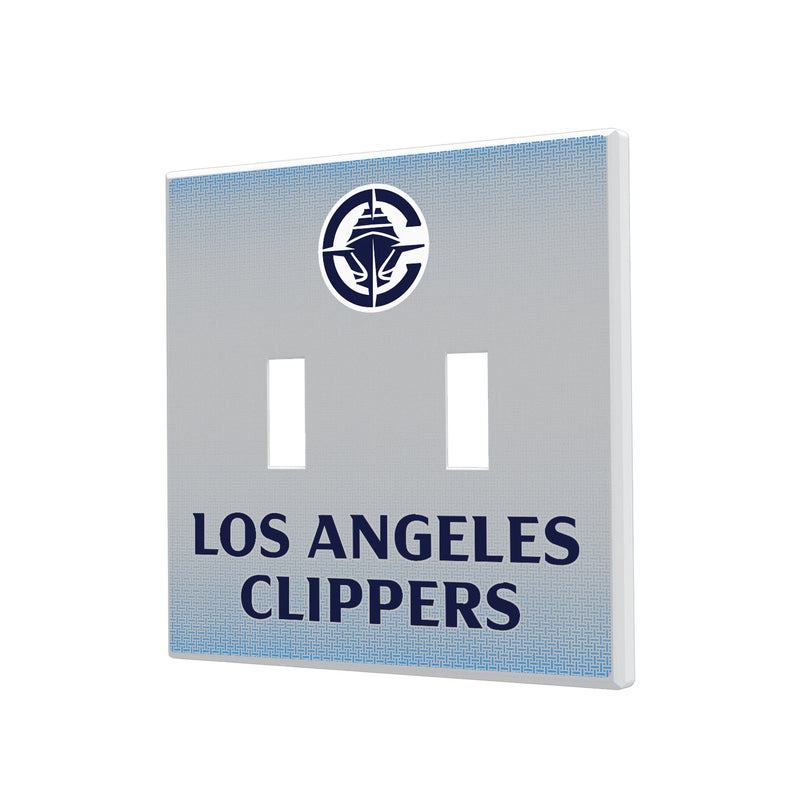 Los Angeles Clippers Linen Hidden-Screw Light Switch Plate