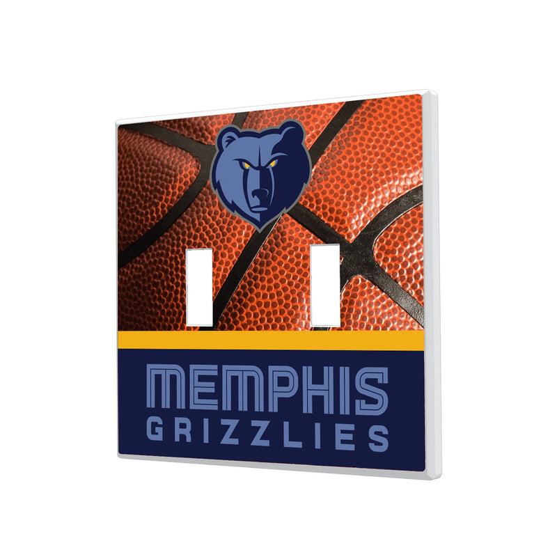 Memphis Grizzlies Basketball Hidden-Screw Light Switch Plate