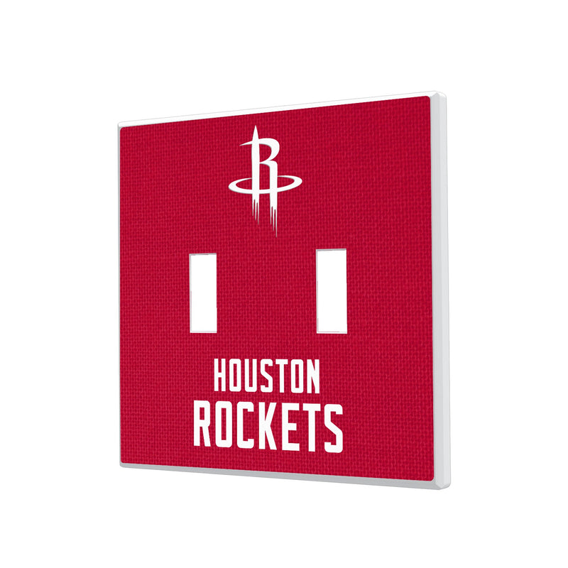 Houston Rockets Solid Hidden-Screw Light Switch Plate