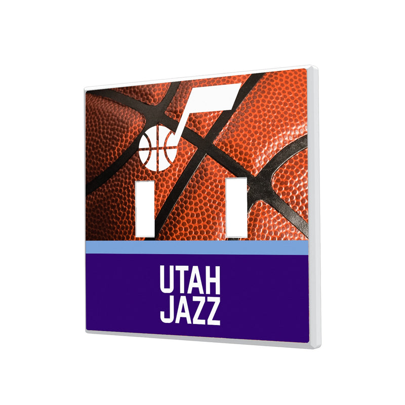 Utah Jazz Basketball Hidden-Screw Light Switch Plate