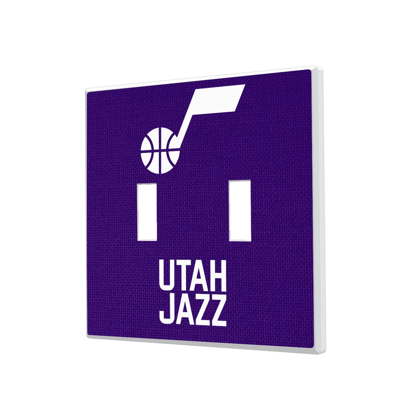 Utah Jazz Solid Hidden-Screw Light Switch Plate