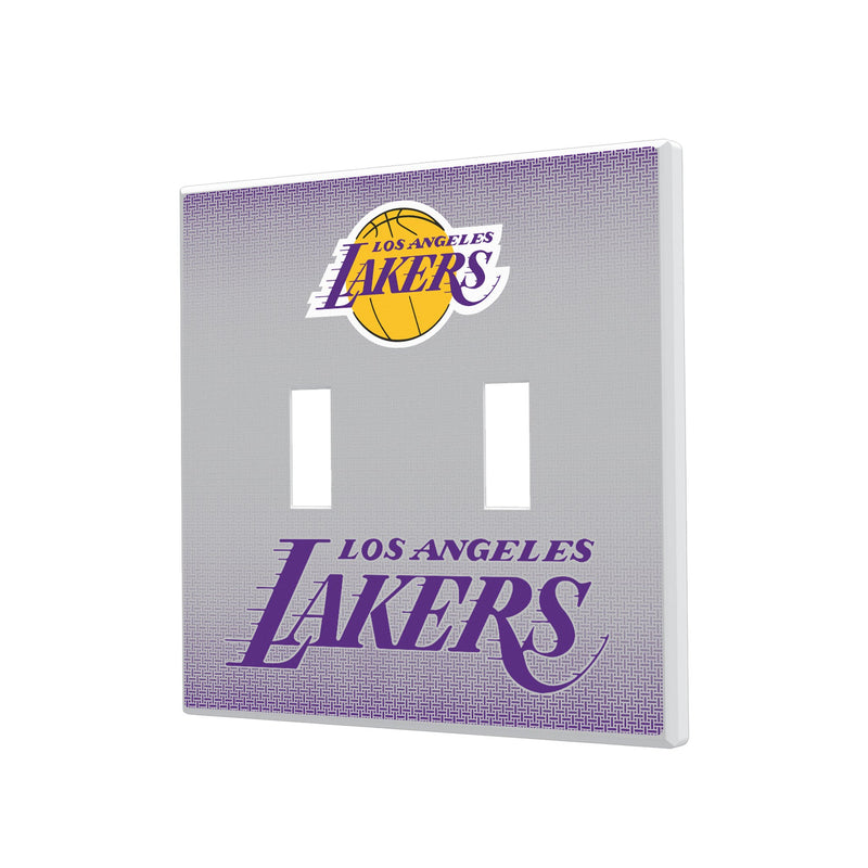 Los Angeles Lakers Linen Hidden-Screw Light Switch Plate