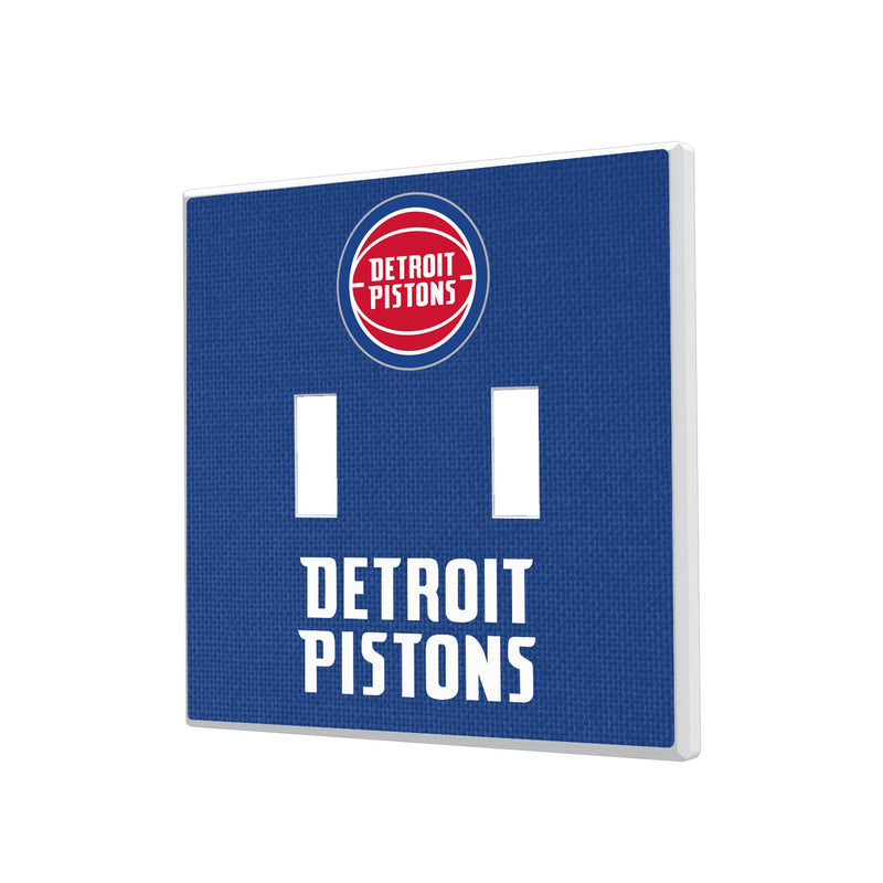 Detroit Pistons Solid Hidden-Screw Light Switch Plate