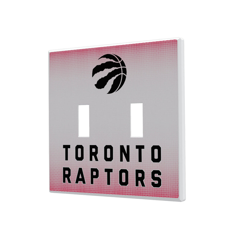 Toronto Raptors Linen Hidden-Screw Light Switch Plate