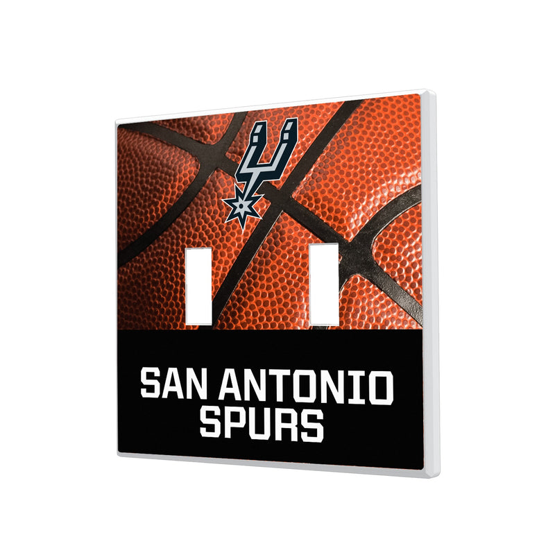 San Antonio Spurs Basketball Hidden-Screw Light Switch Plate
