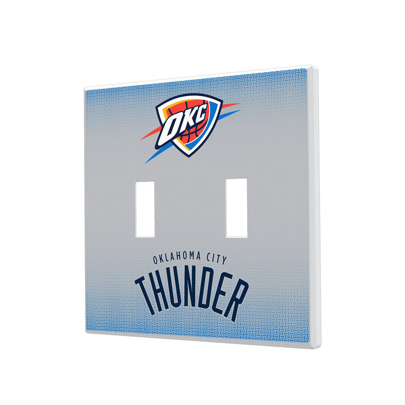 Oklahoma City Thunder Linen Hidden-Screw Light Switch Plate