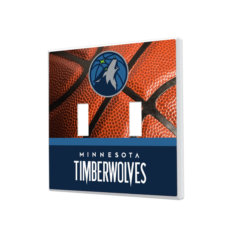 Minnesota Timberwolves Basketball Hidden-Screw Light Switch Plate