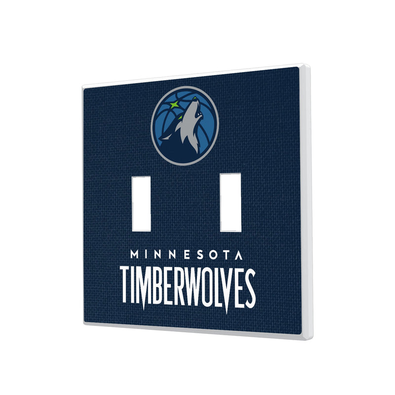 Minnesota Timberwolves Solid Hidden-Screw Light Switch Plate