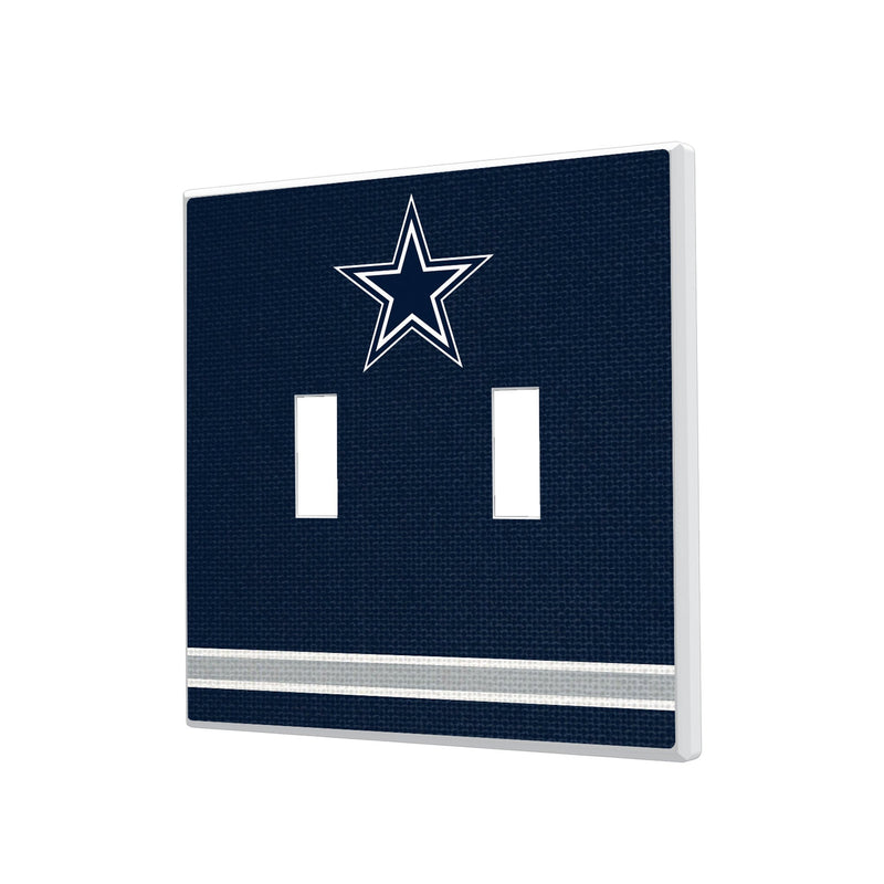 Dallas Cowboys Stripe Hidden-Screw Light Switch Plate