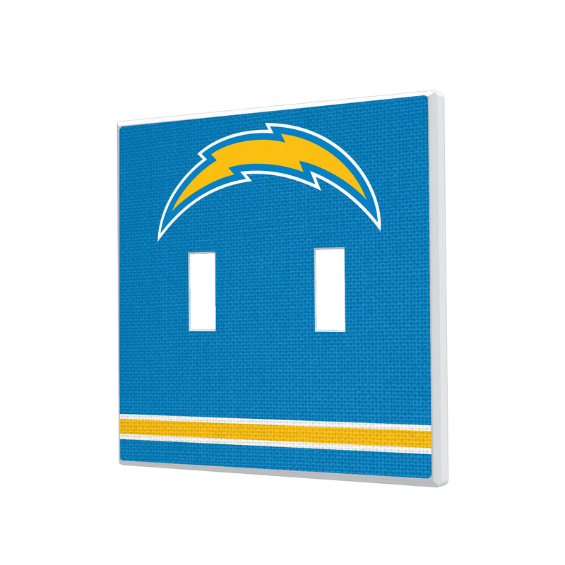 Los Angeles Chargers Stripe Hidden-Screw Light Switch Plate