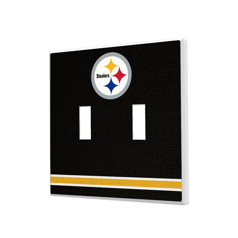 Pittsburgh Steelers Stripe Hidden-Screw Light Switch Plate