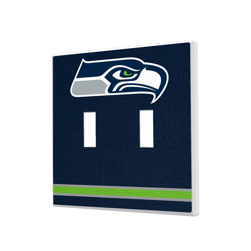 Seattle Seahawks Stripe Hidden-Screw Light Switch Plate