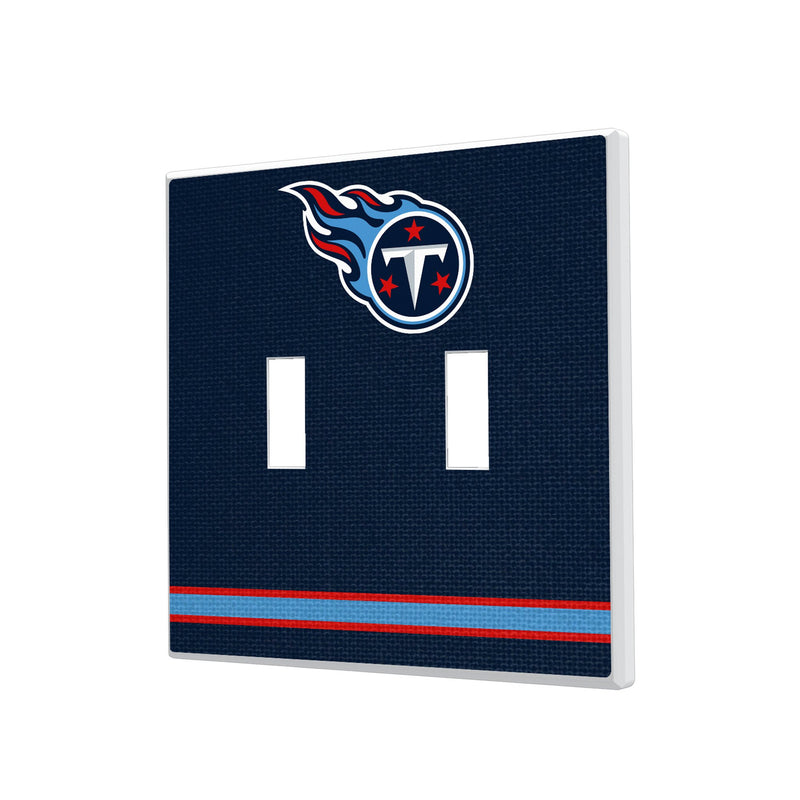 Tennessee Titans Stripe Hidden-Screw Light Switch Plate