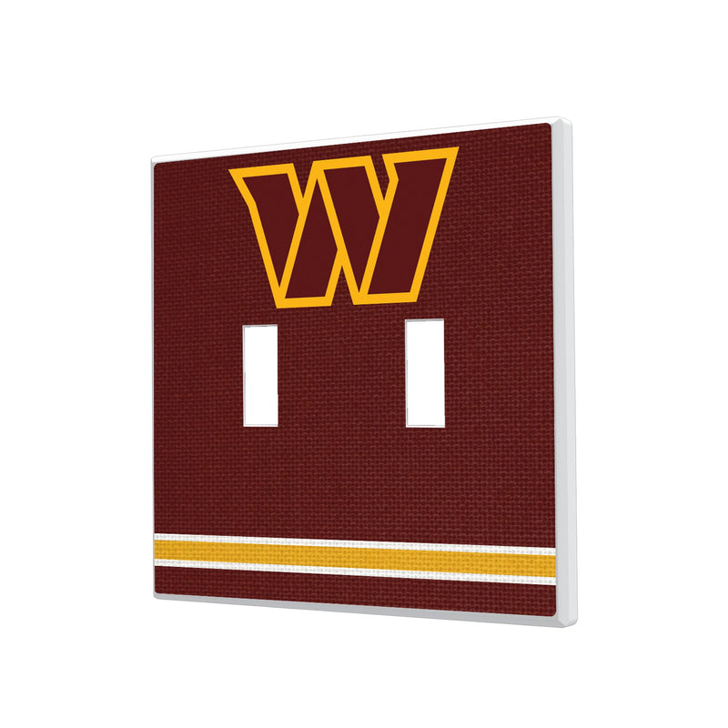 Washington Commanders Stripe Hidden-Screw Light Switch Plate