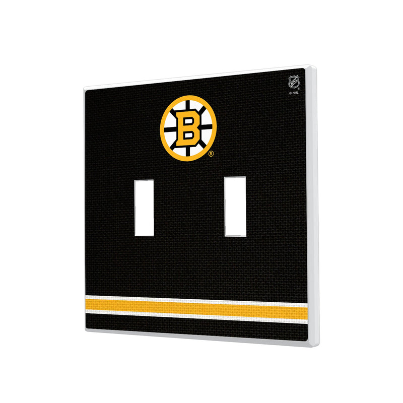 Boston Bruins Stripe Hidden-Screw Light Switch Plate