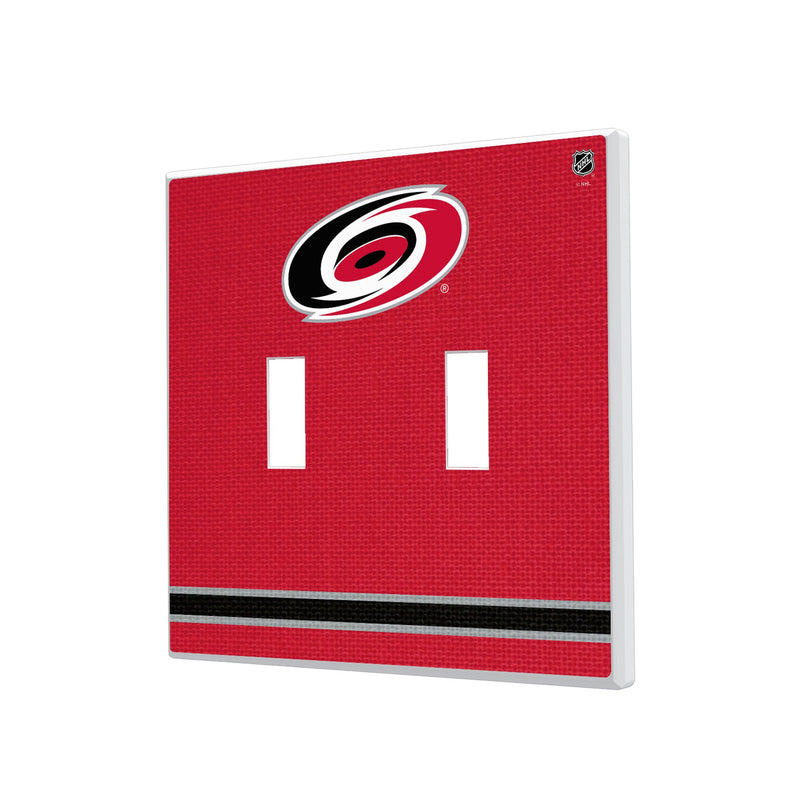 Carolina Hurricanes Stripe Hidden-Screw Light Switch Plate