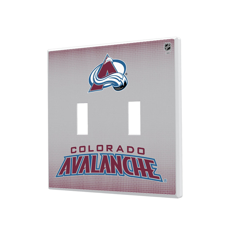 Colorado Avalanche Linen Hidden-Screw Light Switch Plate