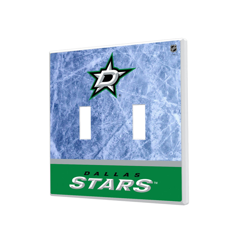 Dallas Stars Ice Wordmark Hidden-Screw Light Switch Plate