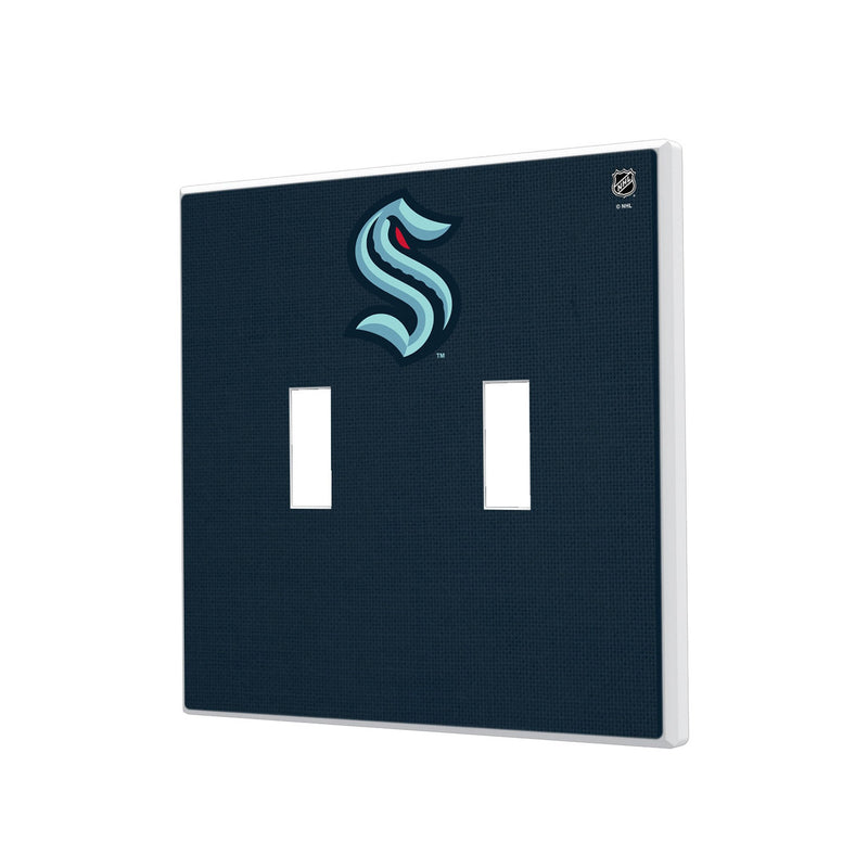 Seattle Kraken Stripe Hidden-Screw Light Switch Plate