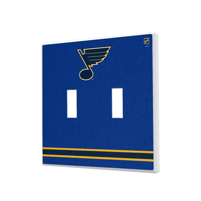 St. Louis Blues Stripe Hidden-Screw Light Switch Plate