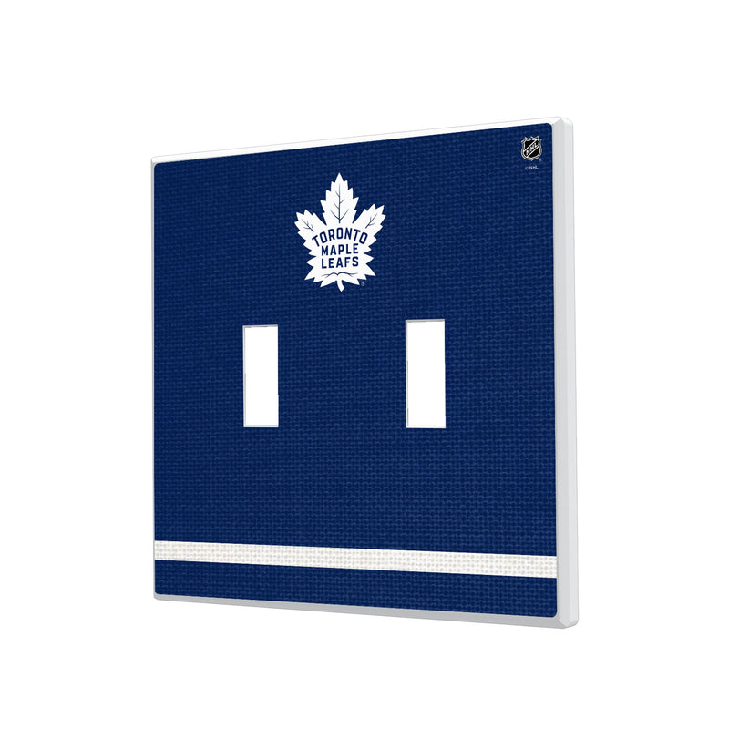 Toronto Maple Leafs Stripe Hidden-Screw Light Switch Plate