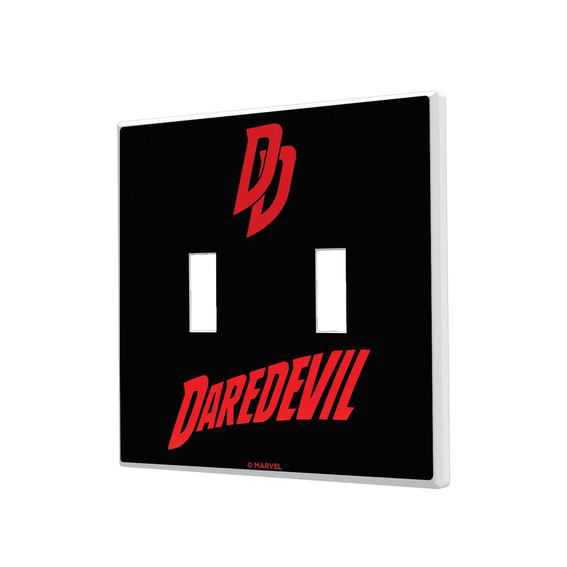 Marvel Daredevil Badge Hidden-Screw Light Switch Plate