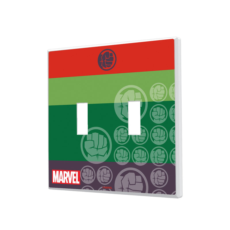 Marvel Avengers Hulk Sigil Hidden-Screw Light Switch Plate