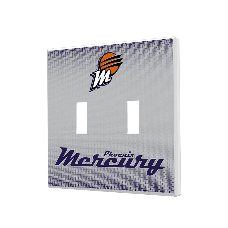 Phoenix Mercury Linen Hidden-Screw Light Switch Plate