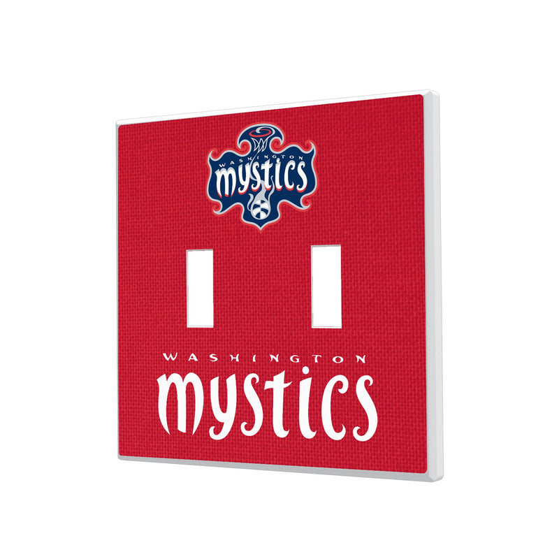 Washington Mystics Solid Hidden-Screw Light Switch Plate