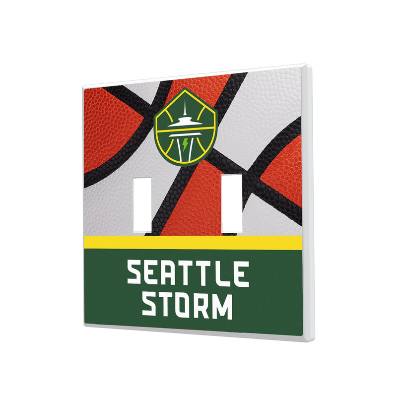 Seattle Storm Basketball Hidden-Screw Light Switch Plate