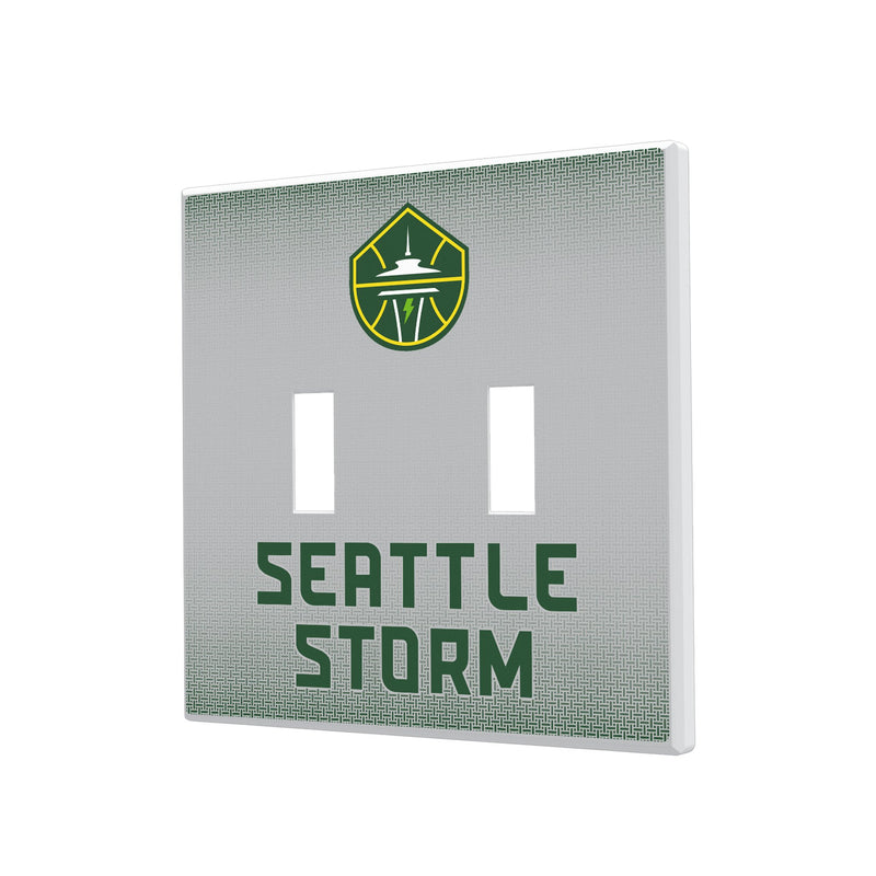 Seattle Storm Linen Hidden-Screw Light Switch Plate