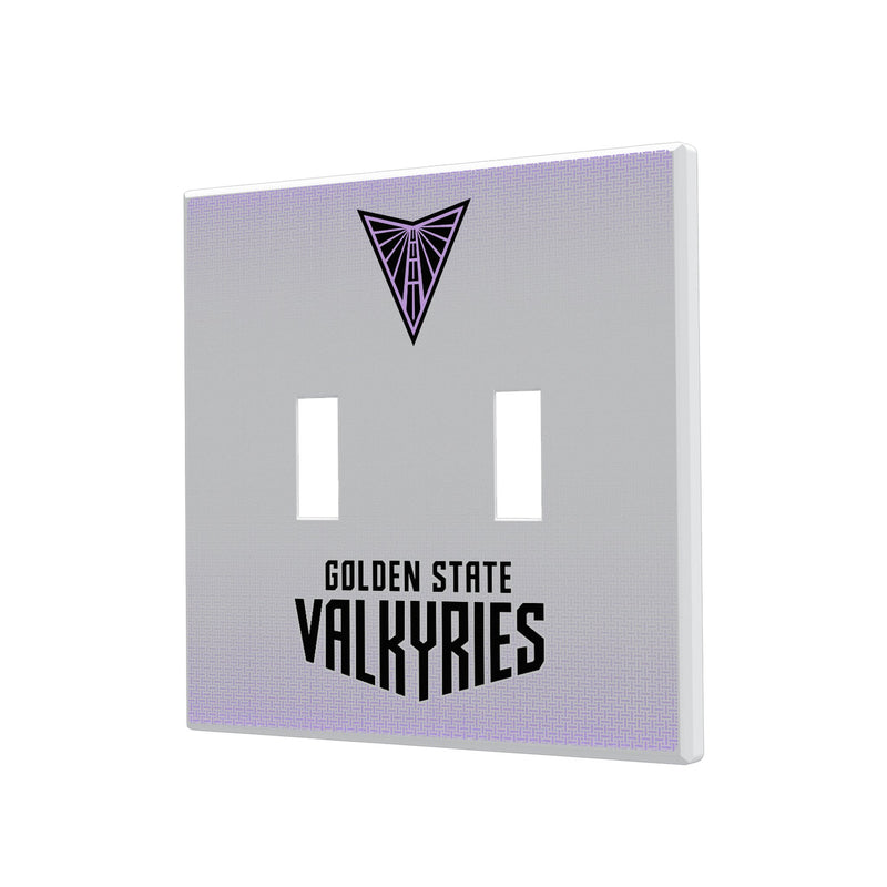 Golden State Valkyries Linen Hidden-Screw Light Switch Plate
