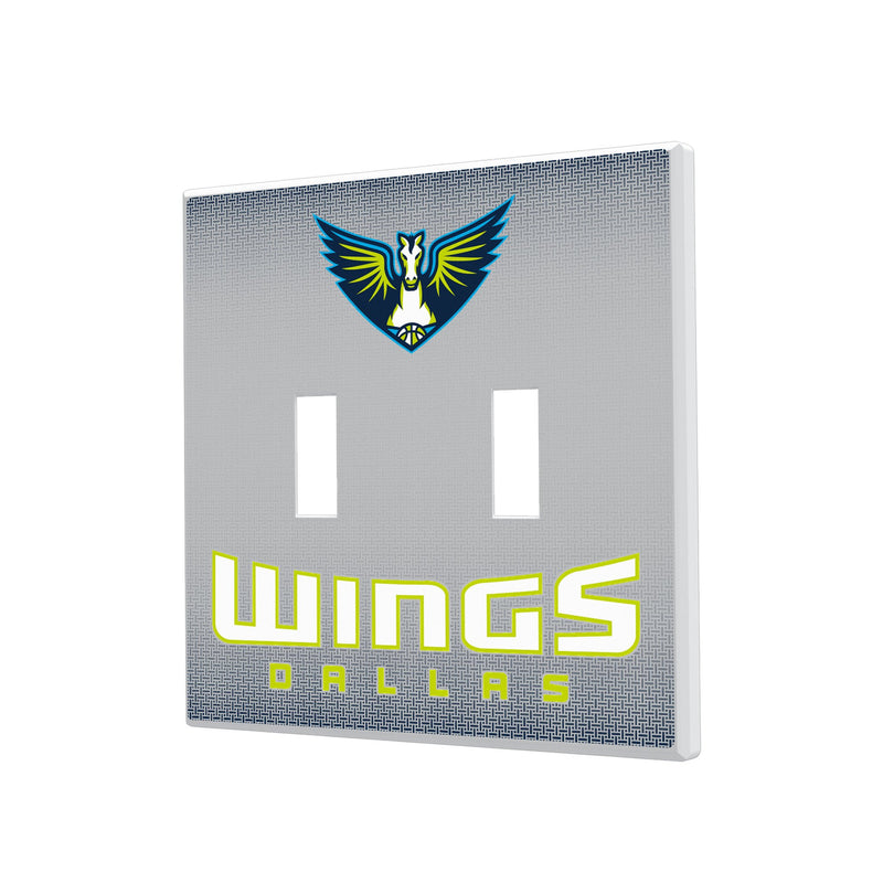 Dallas Wings Linen Hidden-Screw Light Switch Plate