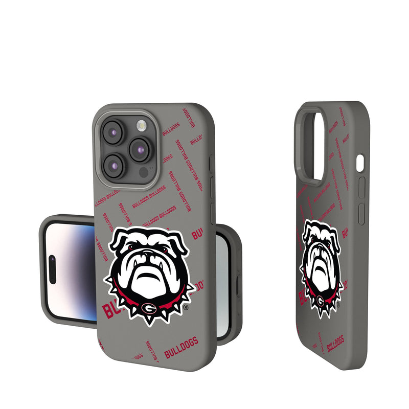 University of Georgia Bulldogs Uga Quadtile iPhone Soft Touch Phone Case for Apple iPhone