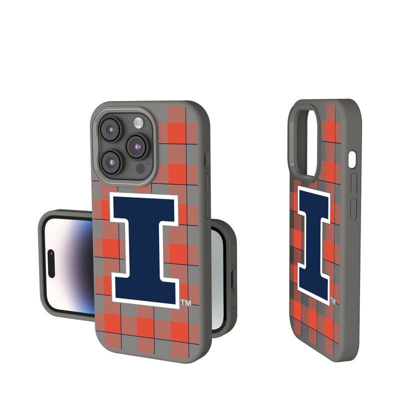 University of Illinois Fighting Illini Plaid iPhone Soft Touch Phone Case