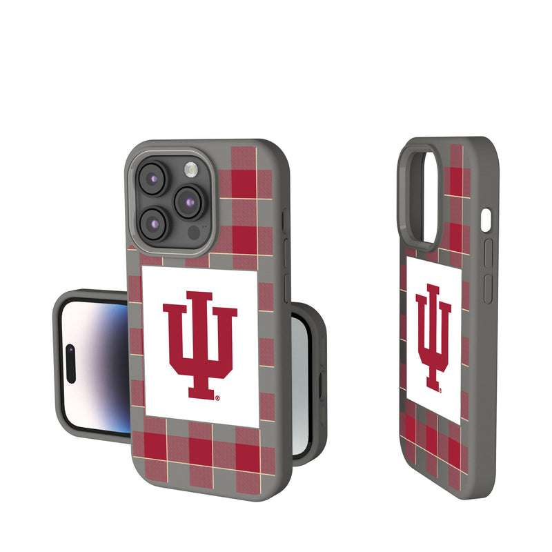 Indiana University Hoosiers Plaid iPhone Soft Touch Phone Case for Apple iPhone