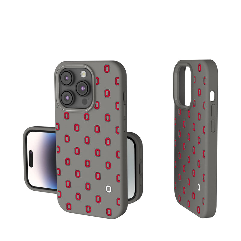 Ohio State University Buckeyes Fashion Pattern iPhone Soft Touch Phone Case for Apple iPhone