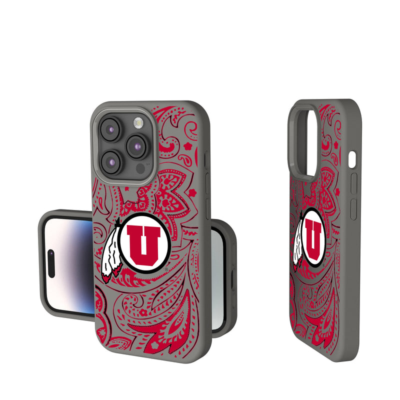 University of Utah Utes Paisley iPhone Soft Touch Phone Case