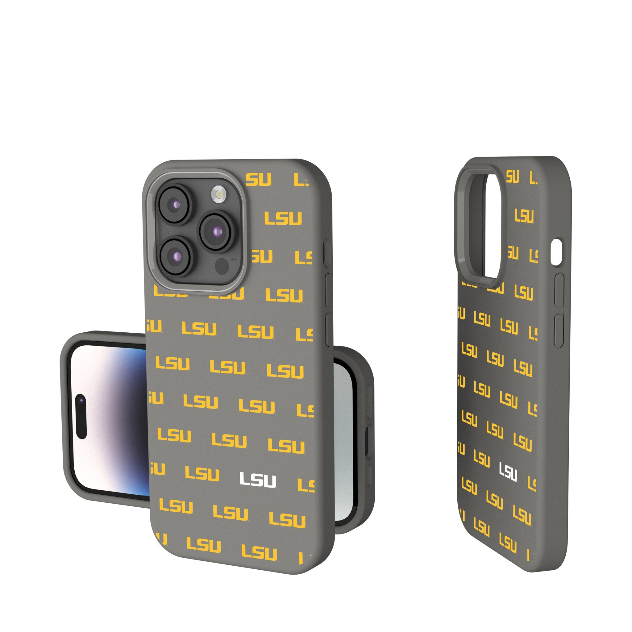 Louisiana State University Tigers Fashion Pattern iPhone Soft Touch Phone Case for Apple iPhone