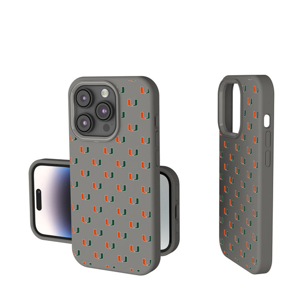 University of Miami Hurricanes Fashion Pattern iPhone Soft Touch Phone Case for Apple iPhone