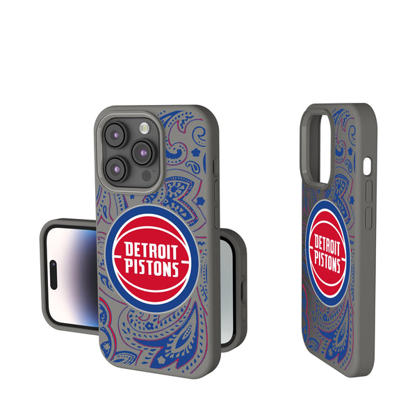 Detroit Pistons Paisley iPhone Soft Touch Phone Case