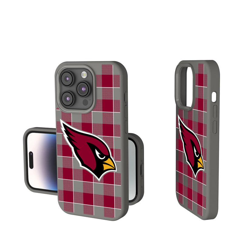 Arizona Cardinals Plaid iPhone Soft Touch Phone Case