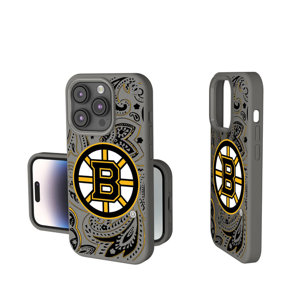 Boston Bruins Paisley iPhone Soft Touch Phone Case