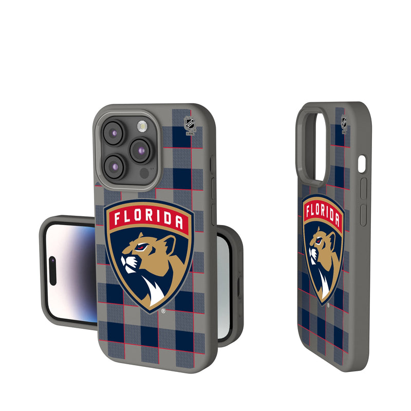 Florida Panthers Plaid iPhone Soft Touch Phone Case