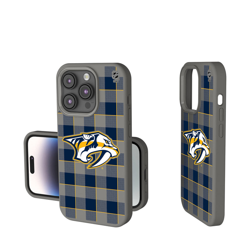 Nashville Predators Plaid iPhone Soft Touch Phone Case