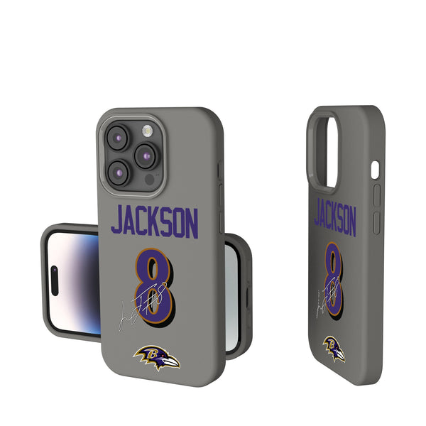 Lamar Jackson Baltimore Ravens 8 Ready iPhone Soft Touch Phone Case