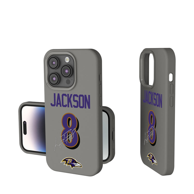Lamar Jackson Baltimore Ravens 8 Ready iPhone Soft Touch Phone Case