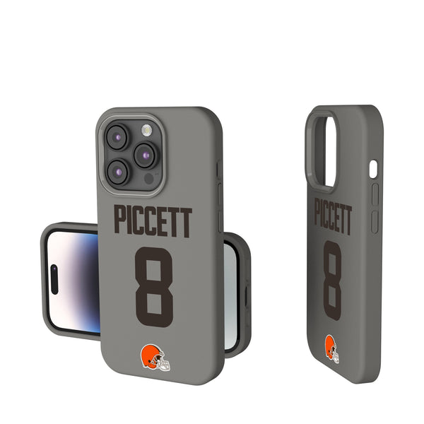 Kenny Pickett Cleveland Browns 8 Game Tactic iPhone Soft Touch Phone Case for Apple iPhone